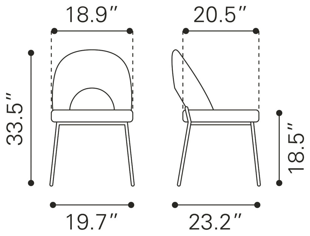 Dining Chair, Set of 2, Steel Metal, Fabric, Gray, Black, Cafe Bistro