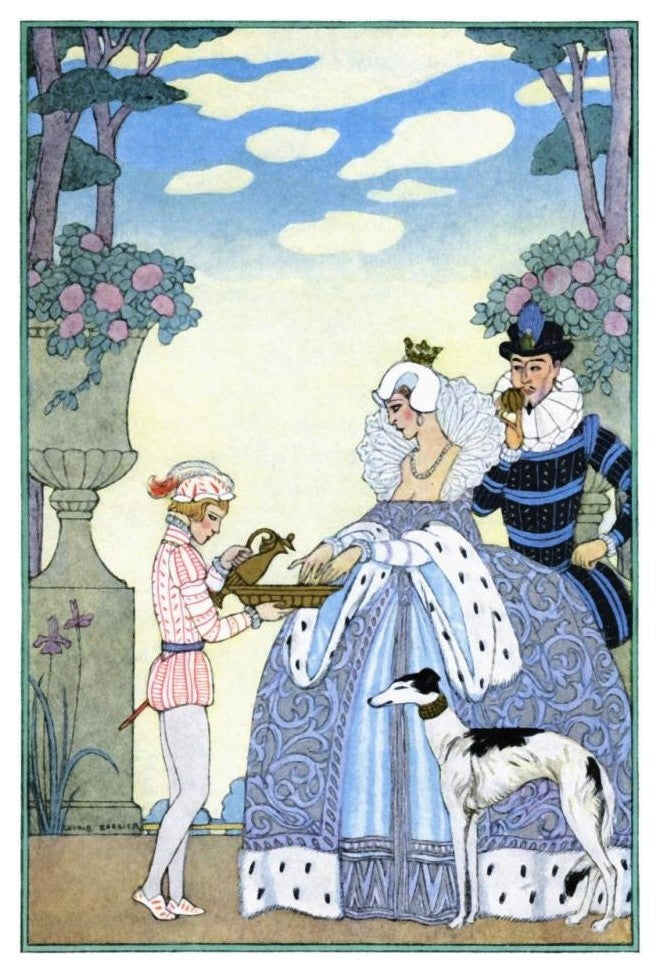 "Elizabethan England" Digital Paper Print by Georges Barbier, 22"x32"