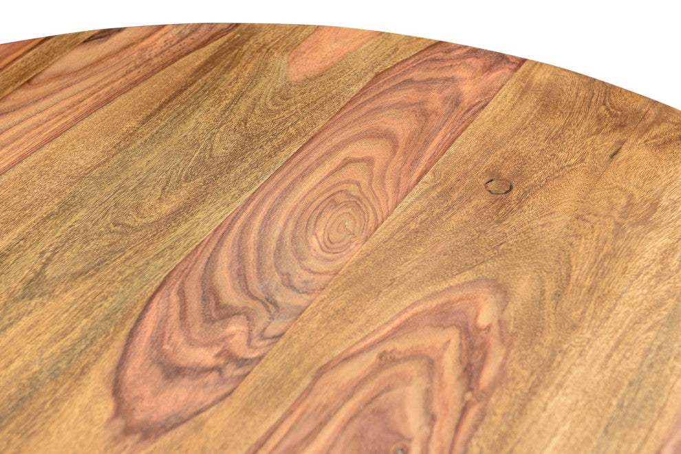 Blossom Sheesham Wood Round Dining Table