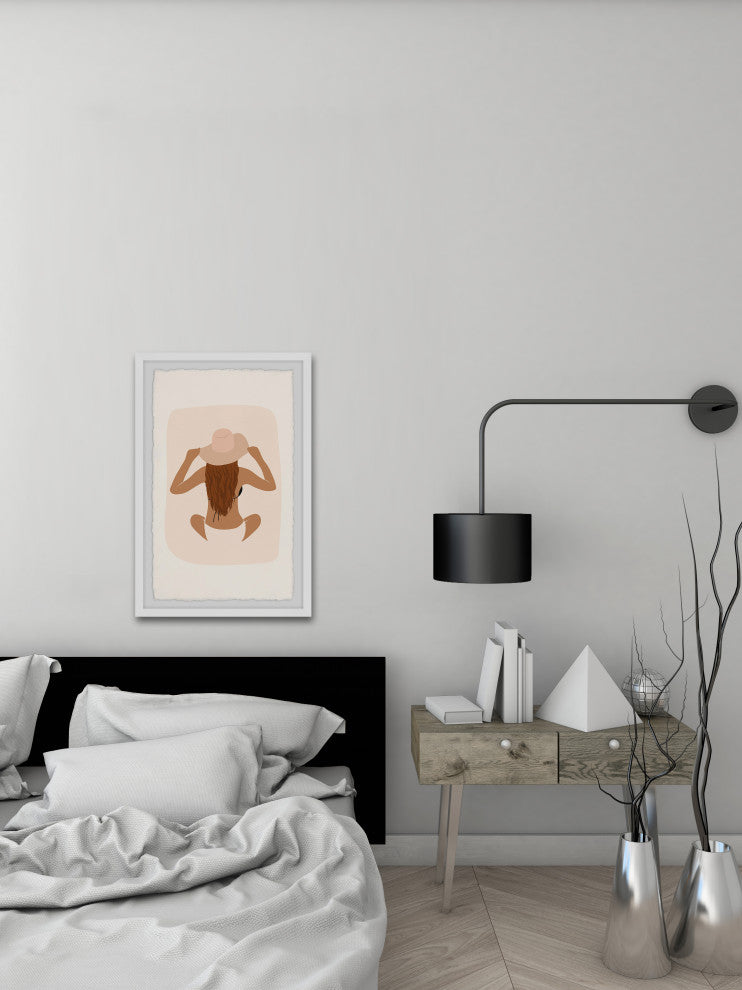 "Waiting for Sunset" Framed Painting Print, 16x24