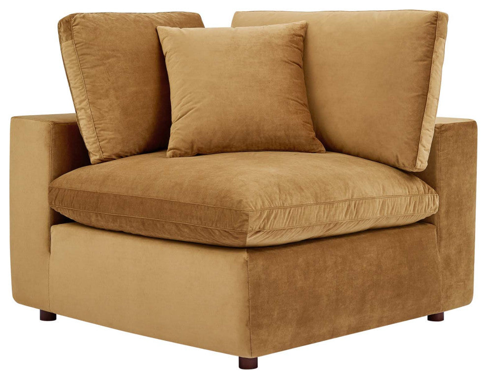 Sofa, Velvet, Brown, Modern, Living Lounge Room Hotel Lobby Hospitality