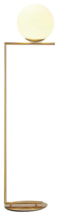 Mid Century Brass Floor Lamp