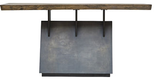Uttermost Vessel Industrial Console Table, Gunmetal, 25482