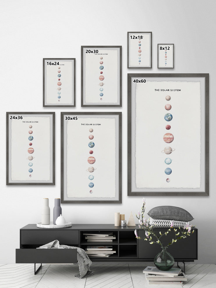 "The Planets Align" Framed Painting Print, 12x18