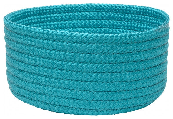 Colonial Mills Basket Simply Home Solid Turquoise Round
