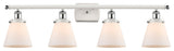 Innovations 916-4W-WPC-G61 4-Light Bath Vanity Light, White, Polished Chrome