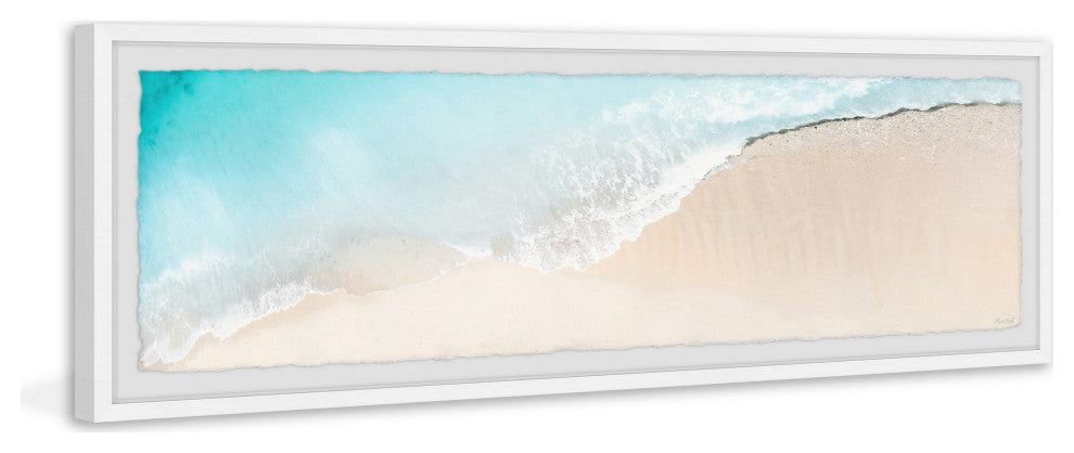 "Waves of Change" Framed Painting Print, 30x10
