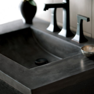 Palomar Vanity Top and Integral Sink, Slate, 30", 8" Widespread Cutout
