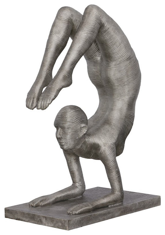 Handstand Scorpion Sculpture, Aluminum
