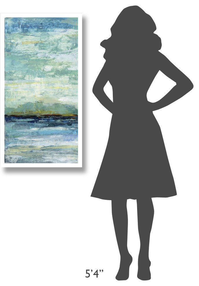 "Calm Lake Panel I" Digital Paper Print by Silvia Vassileva, 20"x38"