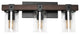 Farmhouse Rustic Wood Look 3 Light Bath Vanity, Brown