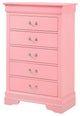 Louis Phillipe Chest, Pink