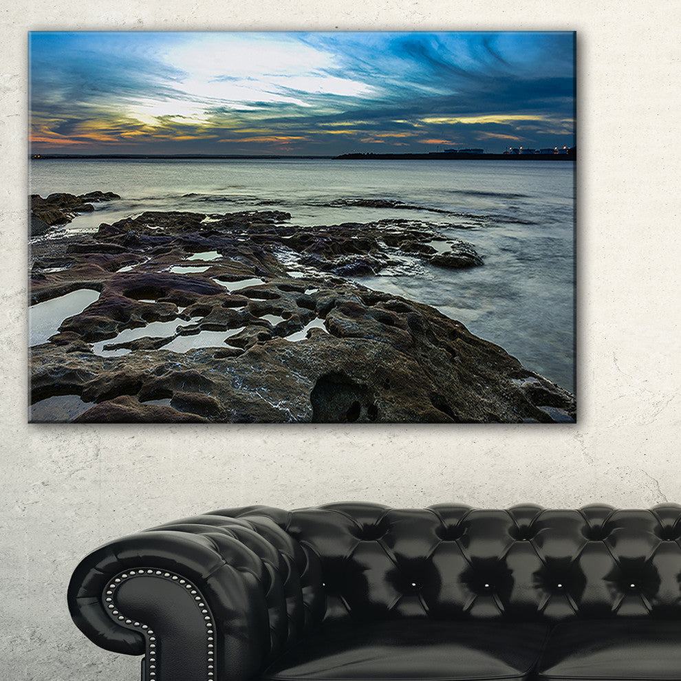 "Beautiful Dark Seashore Australia" Canvas Print40"x30"