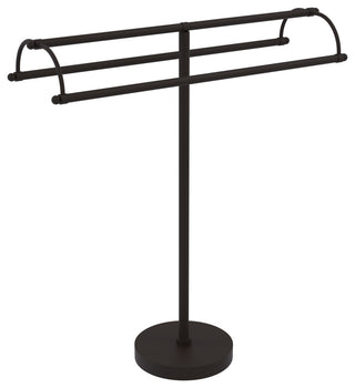 Free Standing Double Arm Towel Holder, Oil Rubbed Bronze