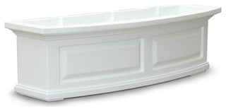 Mayne Nantucket 3ft Weatherproof Traditional Plastic Window Box in White
