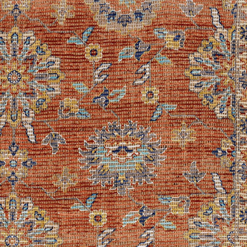 Morris Chloe Distressed Moroccan Accent Rug, Spice, 5' X 7'