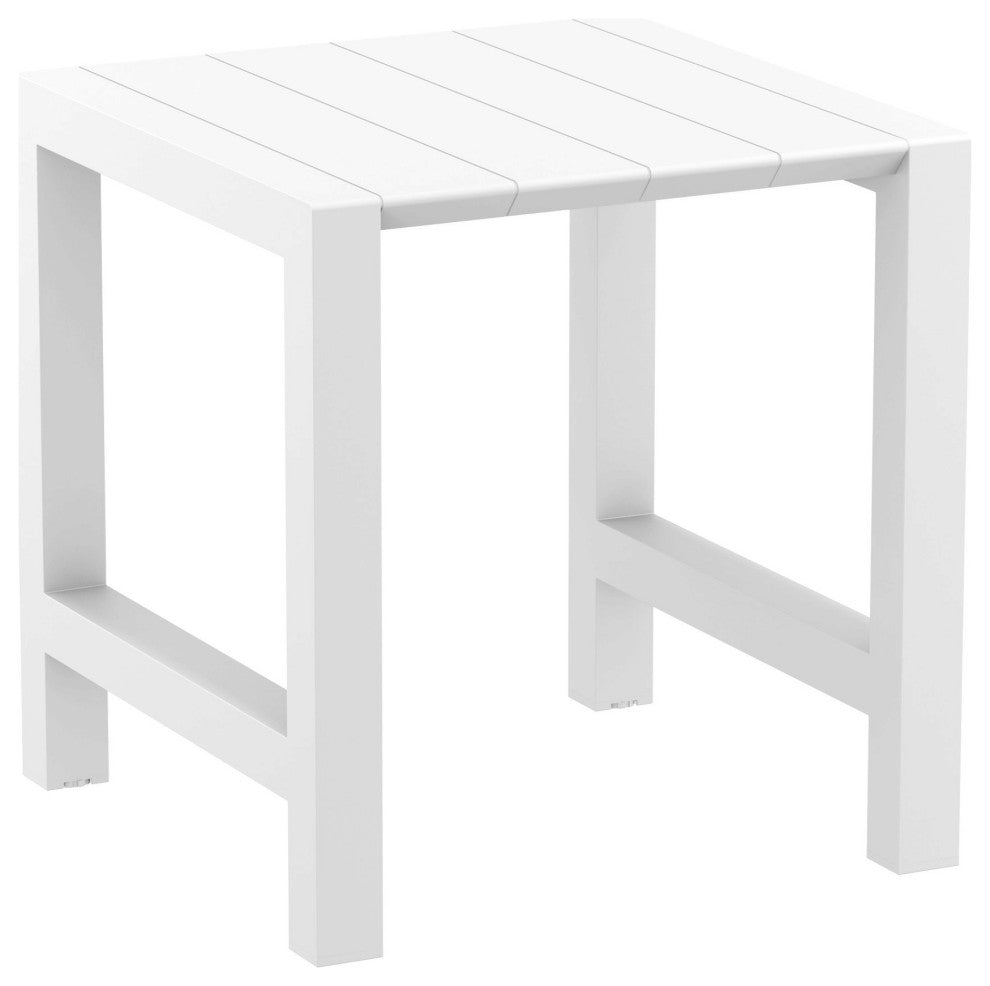 Vegas Bar Table 39"-55" Extendable Table, White