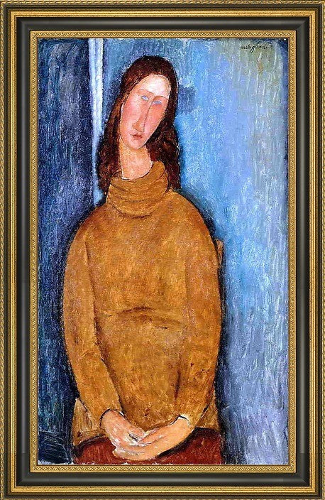 Amedeo Modigliani Jeanne Hebuterne Yellow Jumper