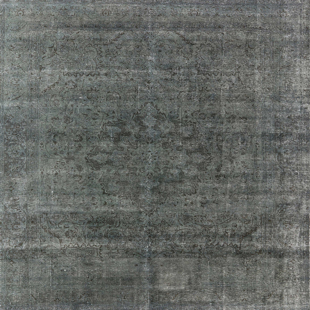 Ahgly Company Indoor Square Mid-Century Modern Area Rugs, 7' Square