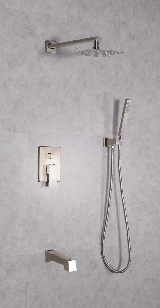 Dyconn Faucet Talise SS312A-BNT 3-Setting Shower Faucet System in Brushed Nickel