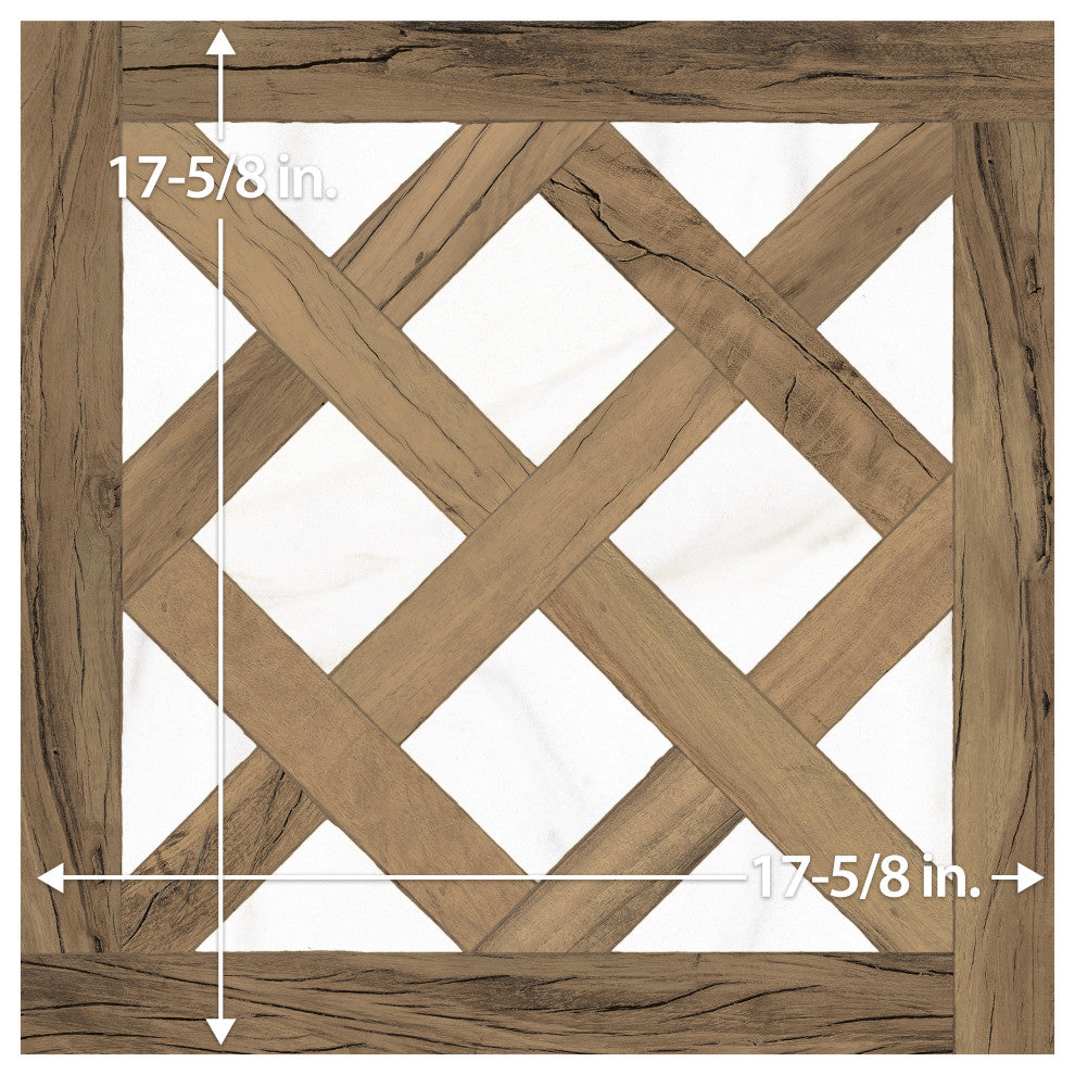 Kings Forest Lattice Calcatta Mix Ceramic Floor and Wall Tile