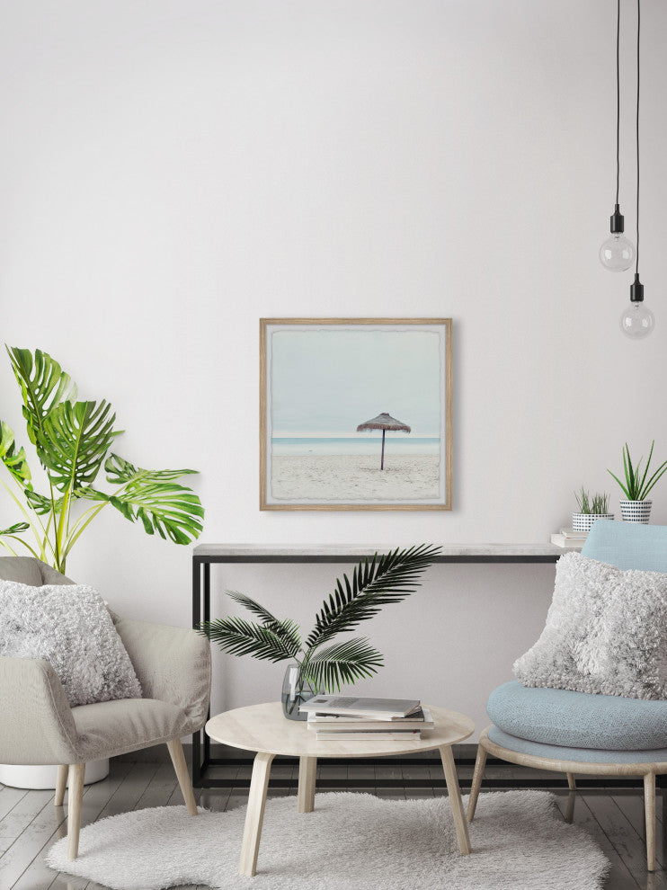 "Talk to the Sand" Framed Painting Print, 32x32