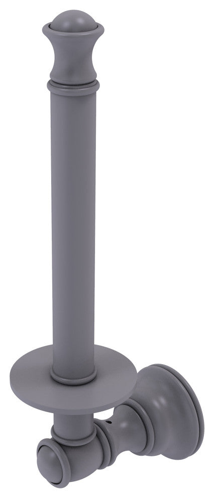 Carolina Upright Toilet Paper Holder, Matte Gray