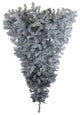 Vickerman 6' Upside Down Artificial Christmas Tree, Silver, Unlit