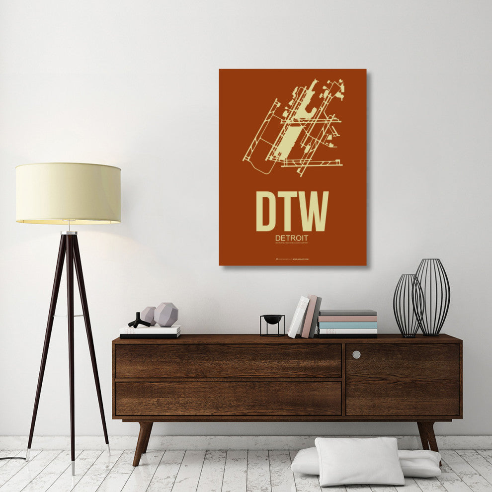 "DTW Detroit Poster 2" Fine Art Print