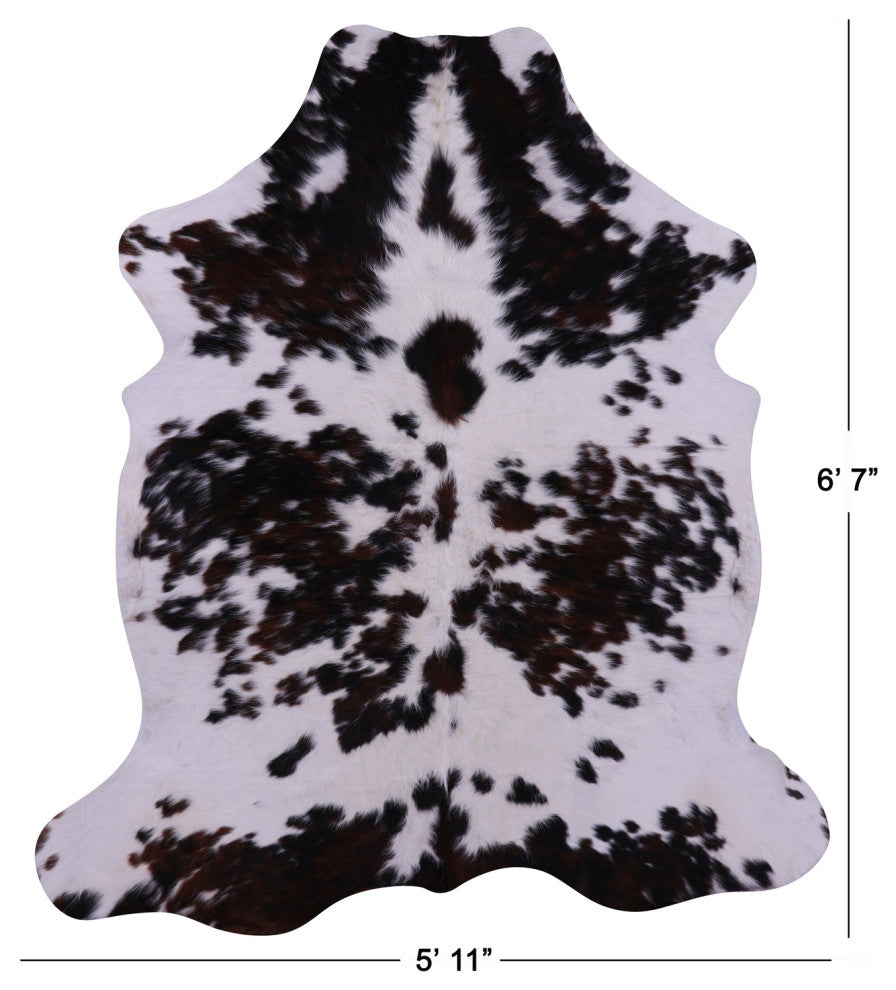 6' 7" X 5' 11" Natural Cowhide Rug C2284