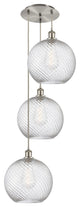 INNOVATIONS 113B-3P-SN-G1214-12 3-Light Multi-Pendant Brushed Satin Nickel