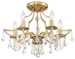 Crystorama Lighting Group 5930-CL-MWP Cedar 5 Light 19"W - Polished Chrome