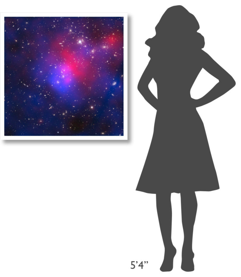 "Pandora's Cluster - Abell 2744" Digital Paper Print by NASA, 32"x32"