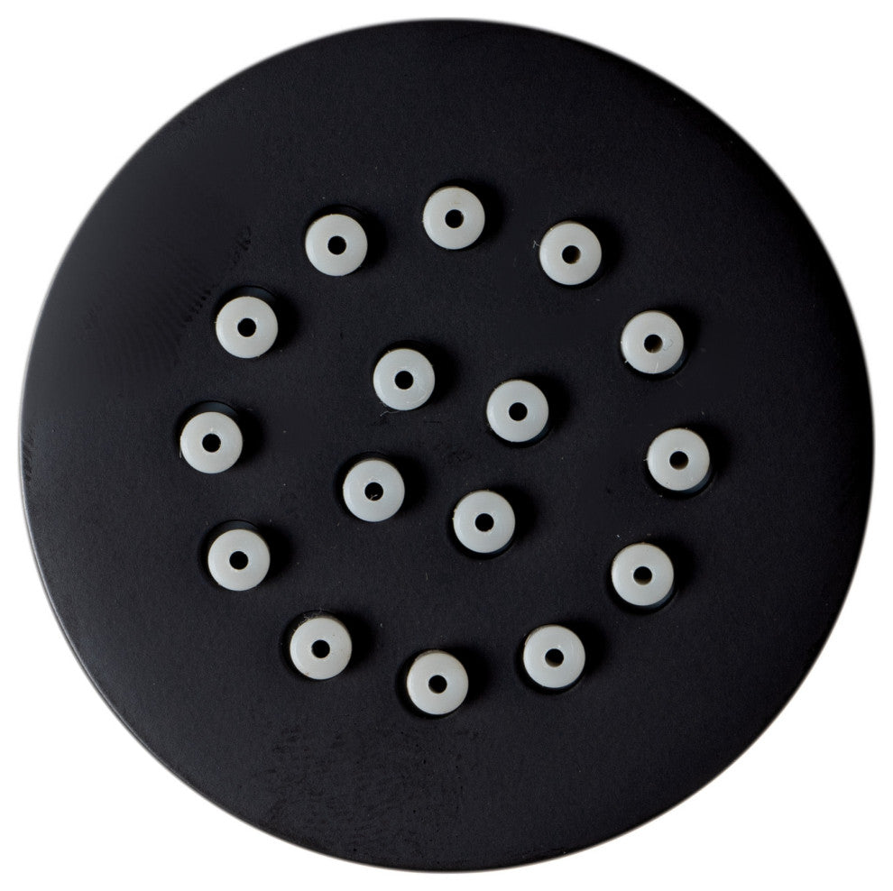 ALFI brand AB3830-BM Black Matte 2" Round Adjustable Shower Body Spray