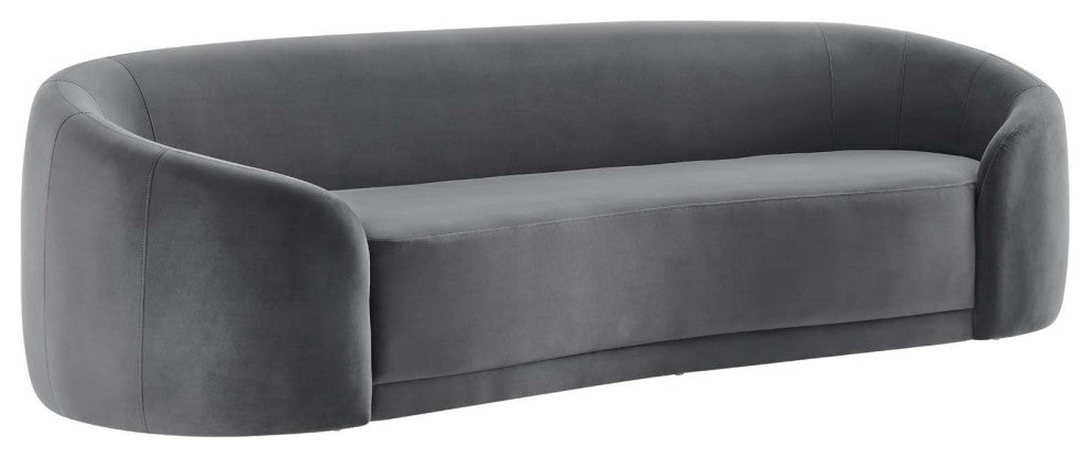 Contessa Performance Velvet Sofa, Gray