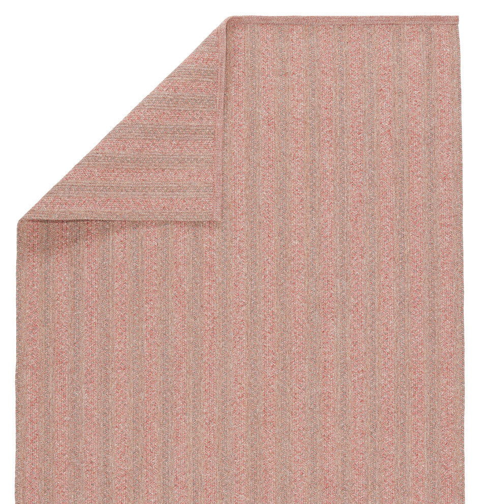 Jaipur Living Topsail Indoor/ Outdoor Striped Area Rug, Rose/Taupe, 5'x8'