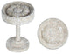 Petros Drapery Holdback Medallion, Sandstone, Set of 2