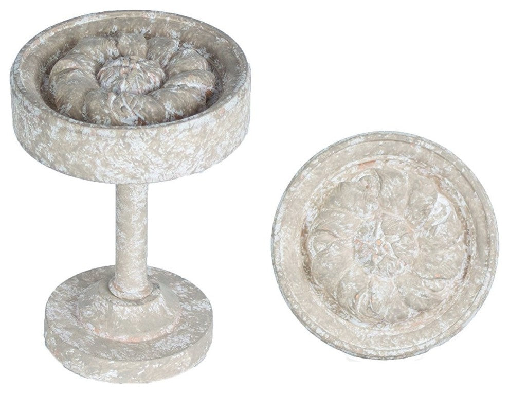 Petros Drapery Holdback Medallion, Sandstone, Set of 2