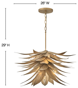 Fredrick Ramond Agave Medium Single Tier, Burnished Gold