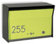 RetroBox Locking Modern Wall Mounted Mailbox, in Black Lemon Lime