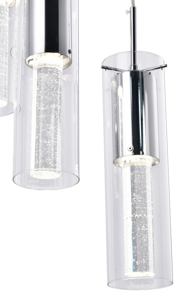 Lazzur Midou 5 Light 14" Polished Chrome Pendant