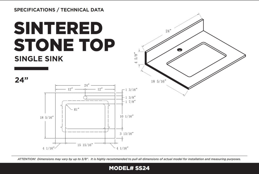 Opulence Bath Vanity, Black Matte, 24", Satin Brass Hardware, Black Marble Top