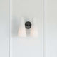 Beacon 2-Light Wall Sconce, Opal Black