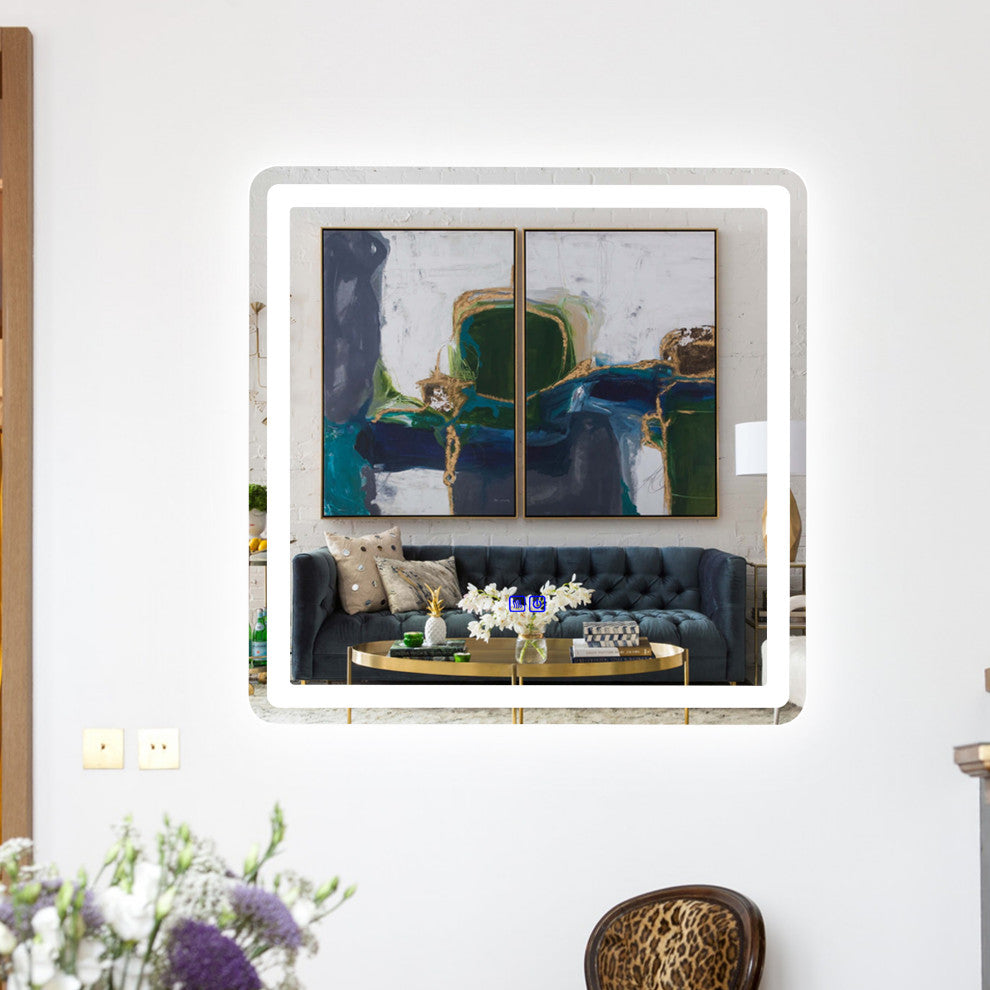 CHLOE Lighting LUMINOSITY Square TouchScreen LED Mirror