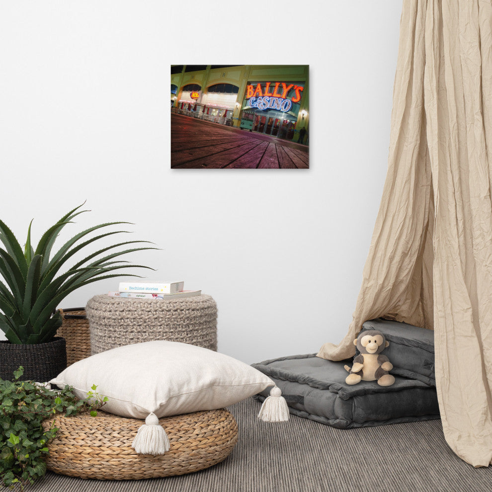 Low on the Boards Night Photography Canvas Wall Art Print, 18" X 24"
