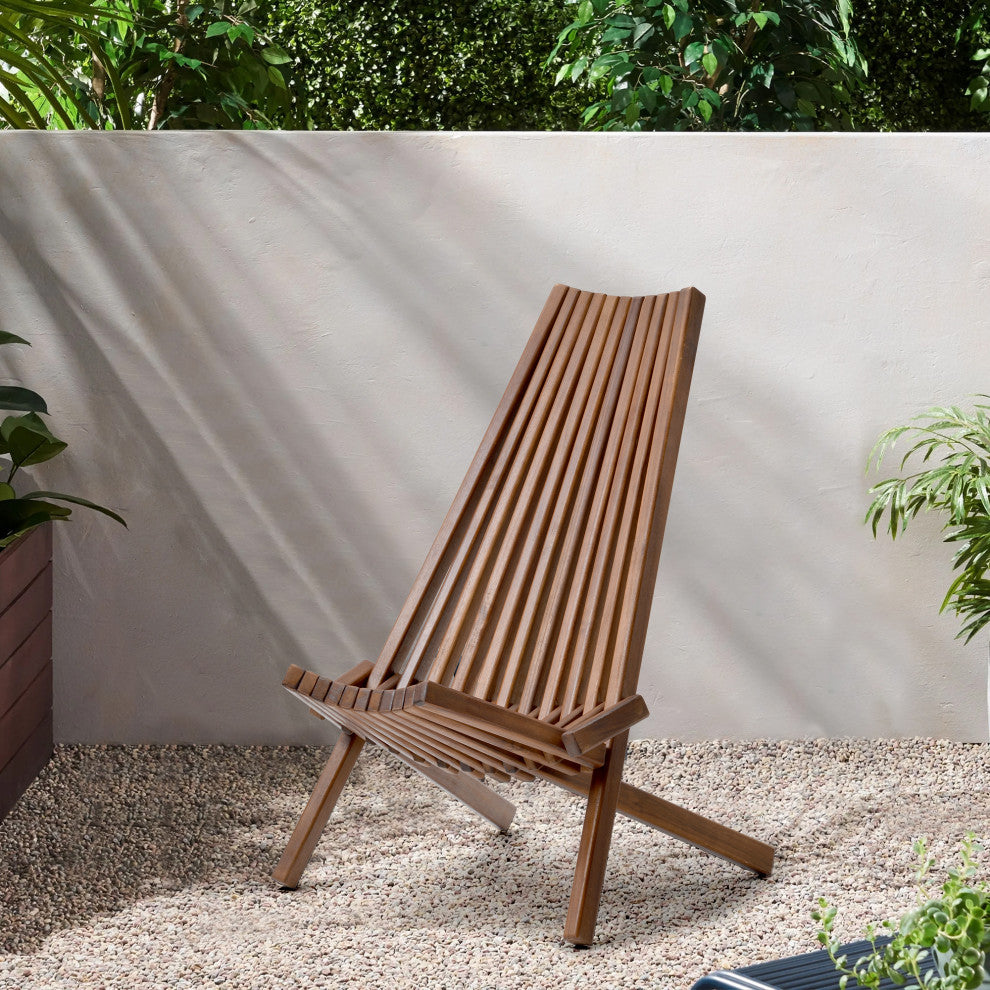 TATEUS stylish Folding wood chair indoor or outdoor