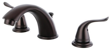 Kingston Brass Widespread Bathroom Faucet With Retail Pop-Up, Oil Rubbed Bronze