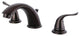 Kingston Brass Widespread Bathroom Faucet With Retail Pop-Up, Oil Rubbed Bronze