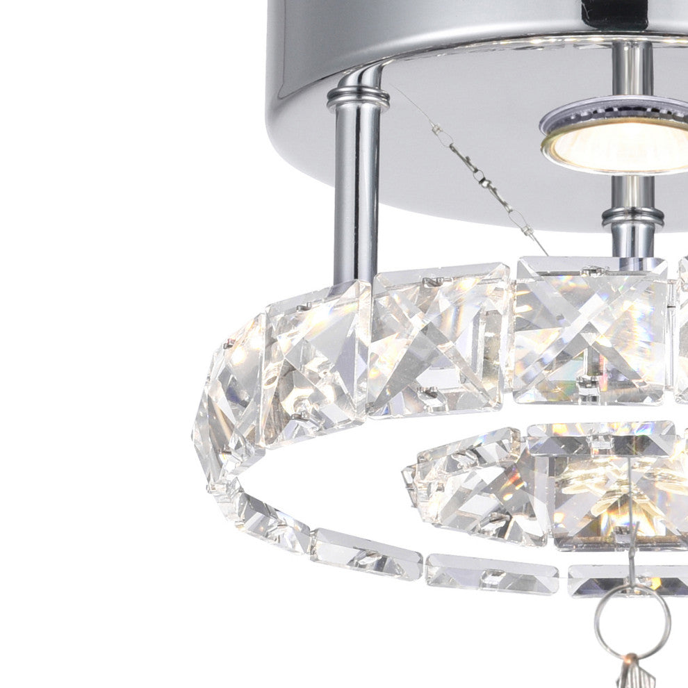 Ring LED Flush Mount With Chrome Finish