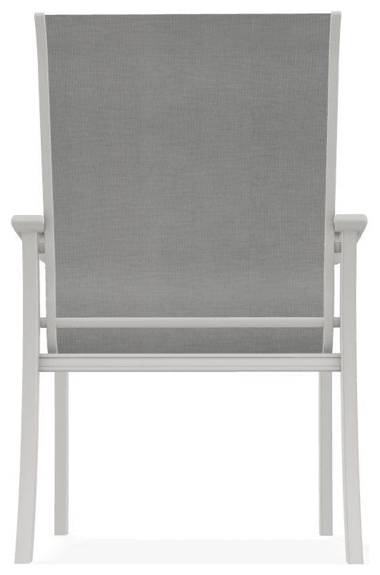 St. Catherine Sling Outdoor Armchair, Alloy/Snow